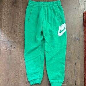 Never Worn!! Nike Kids Vibrant Green Joggers